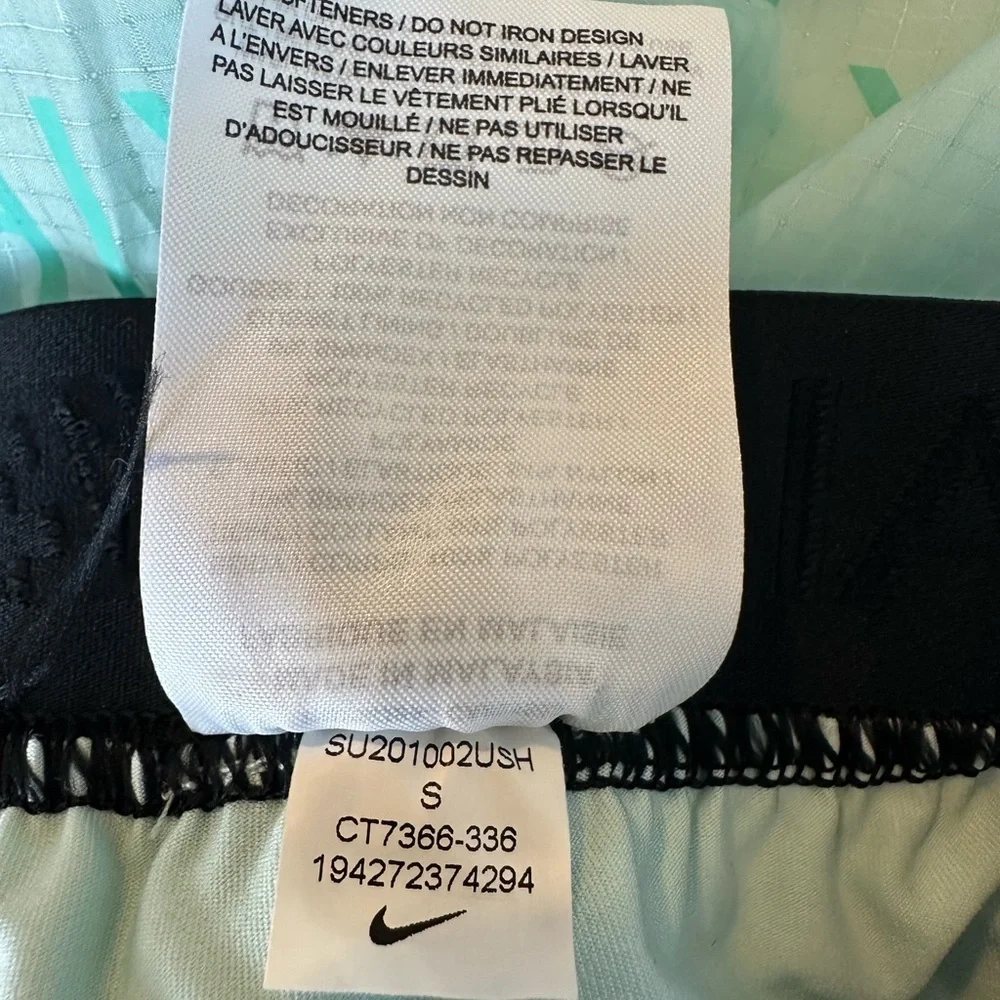 Nike Aqua Black Running Shorts Dri-FIT Athletic Workout Training Size Small